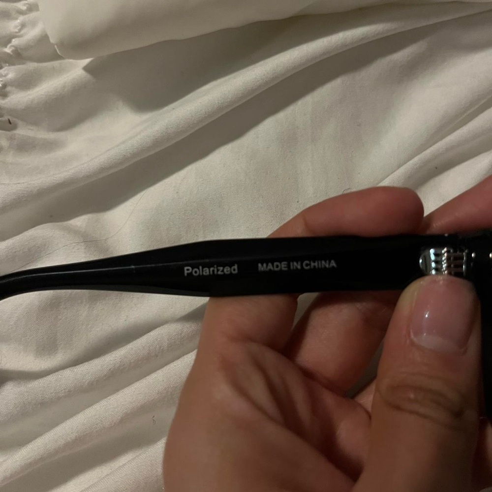 Zara Black Rectangular Sunglasses - image 6